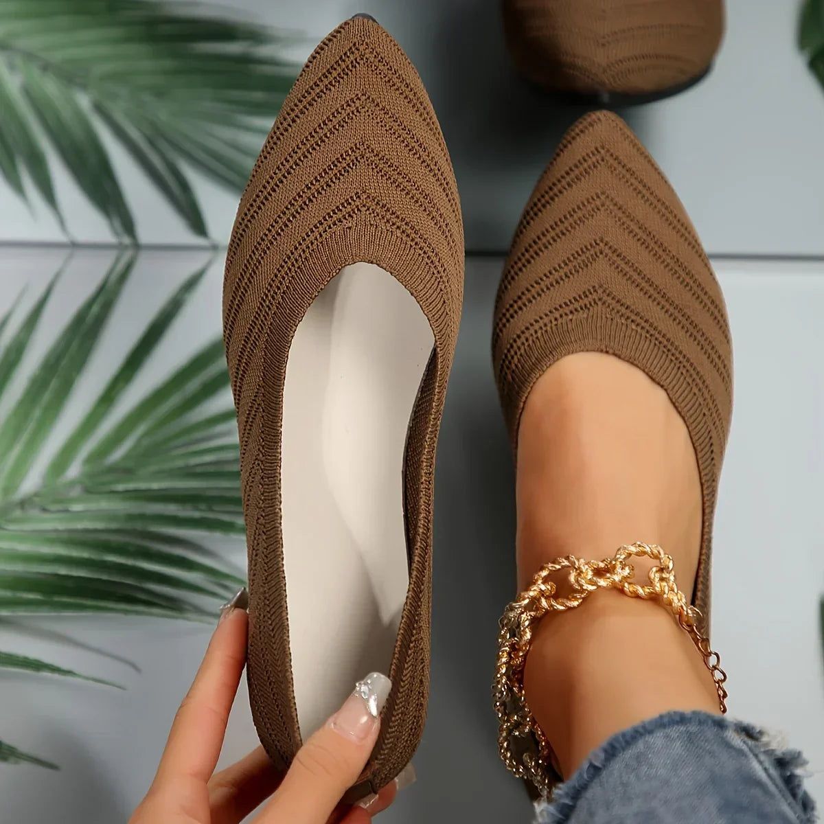 Sofie | Women's Pointed-Toe Slip-On Flats – Everyday Comfort