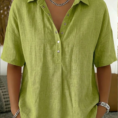 Margaux | Women's Relaxed Collared Button-Up Shirt