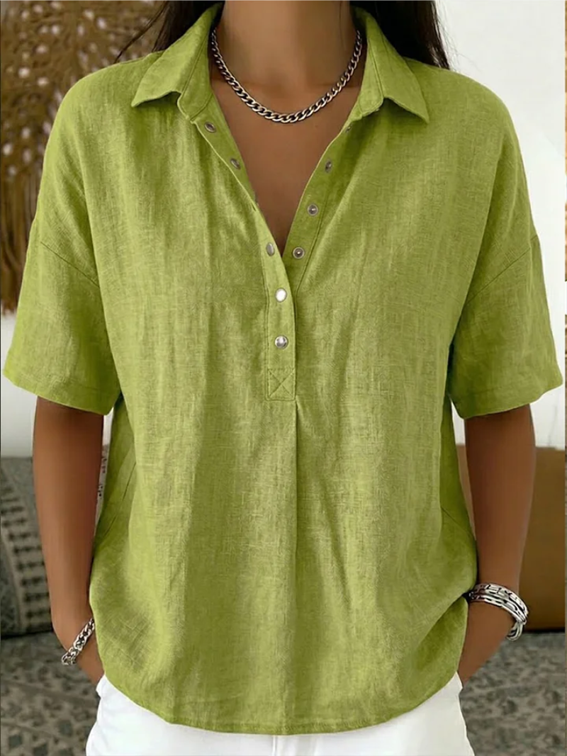 Margaux | Women's Relaxed Collared Button-Up Shirt