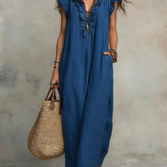 Rémi | Women's Ruffle Detail Flowy Maxi Dress – Weekend Style