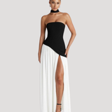 Rosemonde | Wedding Guest Strapless Pleated Maxi Dress for Women