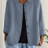 Marisol | Women's Relaxed-Fit Button Front Oversized Blazer