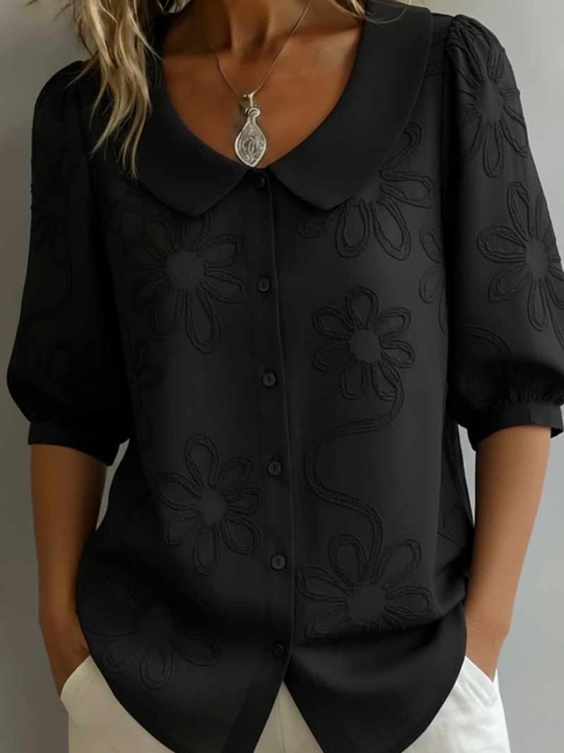 Amélie | Women's Embroidered Floral Blouse
