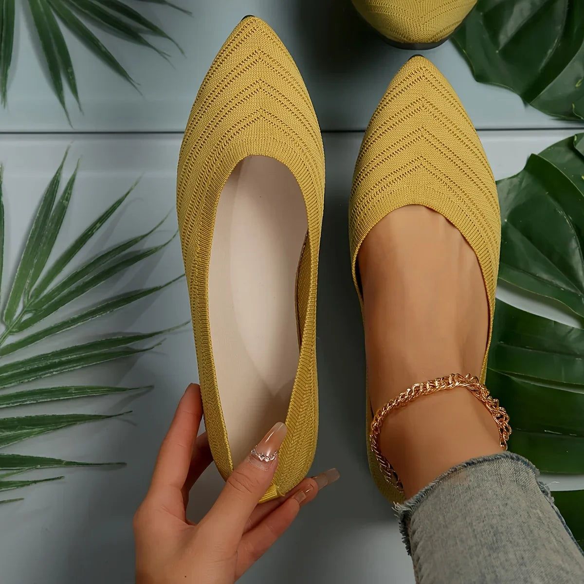 Sofie | Women's Pointed-Toe Slip-On Flats – Everyday Comfort
