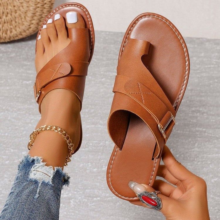 Nathaniel | Women's Slip-On Cushioned Sole Sandal – Summer Walks