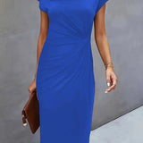 Marlowe | Women's V-Neck Midi Dress – Cocktail Party Wear