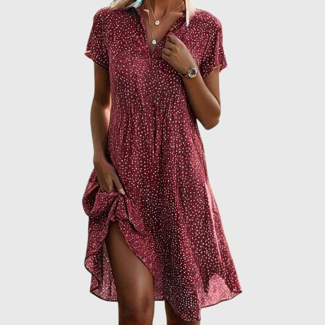 Adèle | Women's Button-Down Midi Shirt Dress