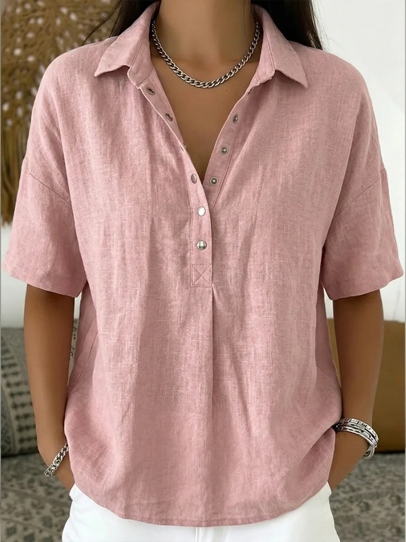 Margaux | Women's Relaxed Collared Button-Up Shirt