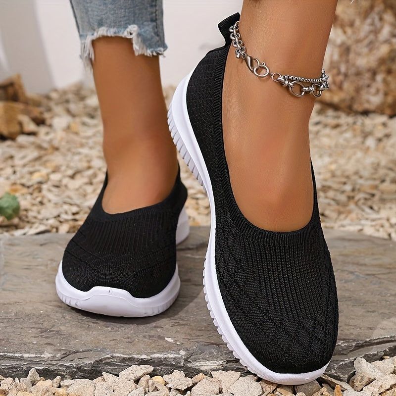 Freya | Women's Slip-On Knit Sneaker – Casual Weekend Wear