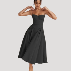 Odalis | Wedding Guest Corset Midi Dress for Women