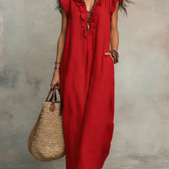 Rémi | Women's Ruffle Detail Flowy Maxi Dress – Weekend Style