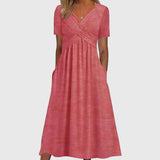 Camille | Women's Elegant Midi Dress with Tummy Control