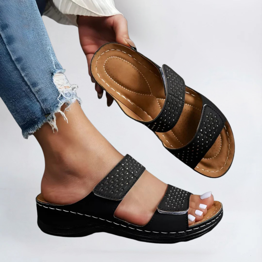 Camille | Women's Slip-On Open-Toe Sandal – Weekend Errands