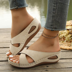 Eleanora | Women's Slip-On Wedge Sandal – Weekend Errands