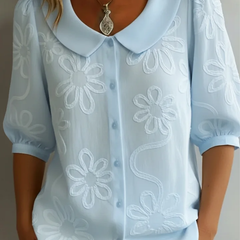 Amélie | Women's Embroidered Floral Blouse