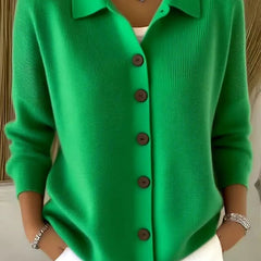 Hanne | Women's V-Neck Cardigan with Button Front