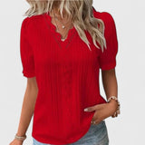 Margot | Women's V-Neck Short Sleeve Blouse