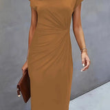 Marlowe | Women's V-Neck Midi Dress – Cocktail Party Wear
