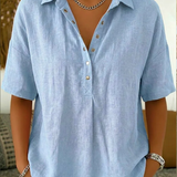 Margaux | Women's Relaxed Collared Button-Up Shirt