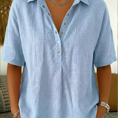 Margaux | Women's Relaxed Collared Button-Up Shirt