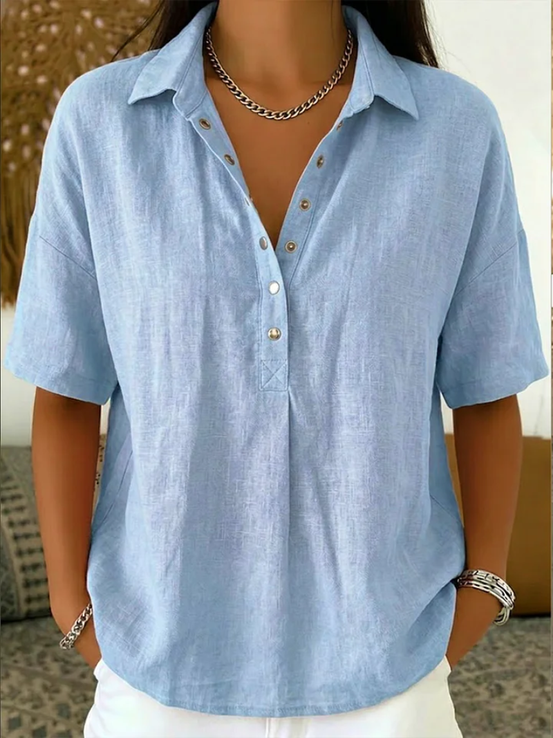 Margaux | Women's Relaxed Collared Button-Up Shirt