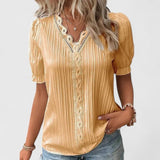 Margot | Women's V-Neck Short Sleeve Blouse