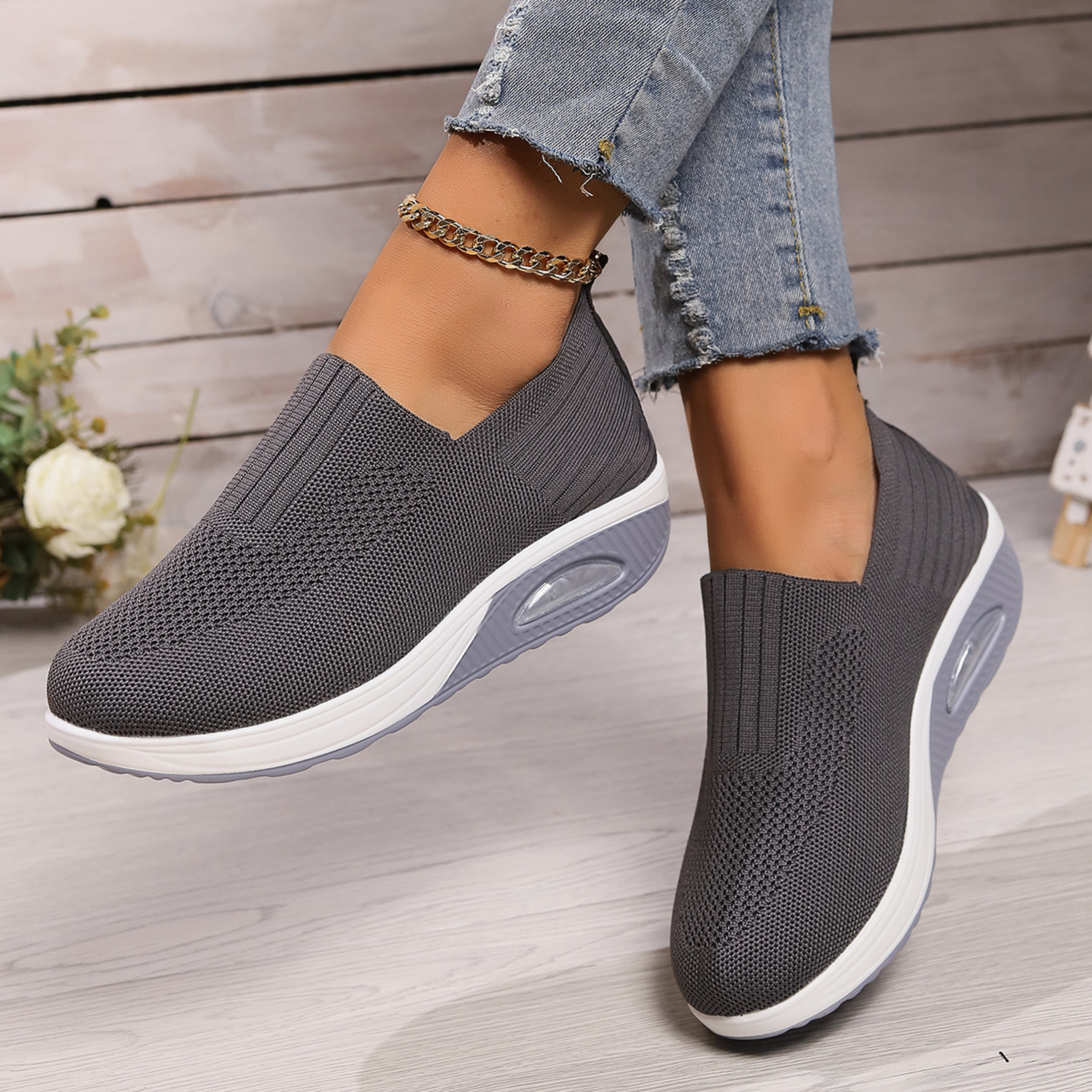 Anouk | Women's Slip-On Cushioned Sole Comfort Shoe