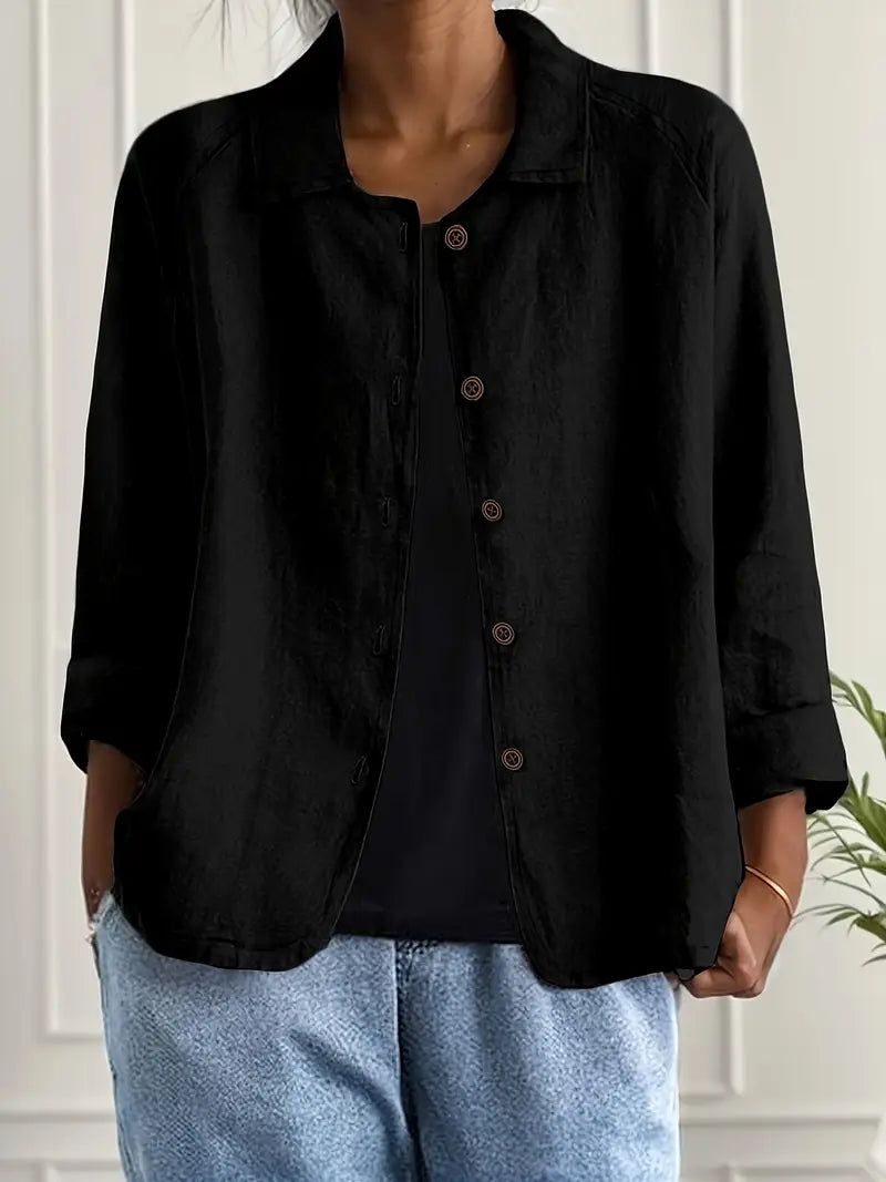 Marisol | Women's Relaxed-Fit Button Front Oversized Blazer