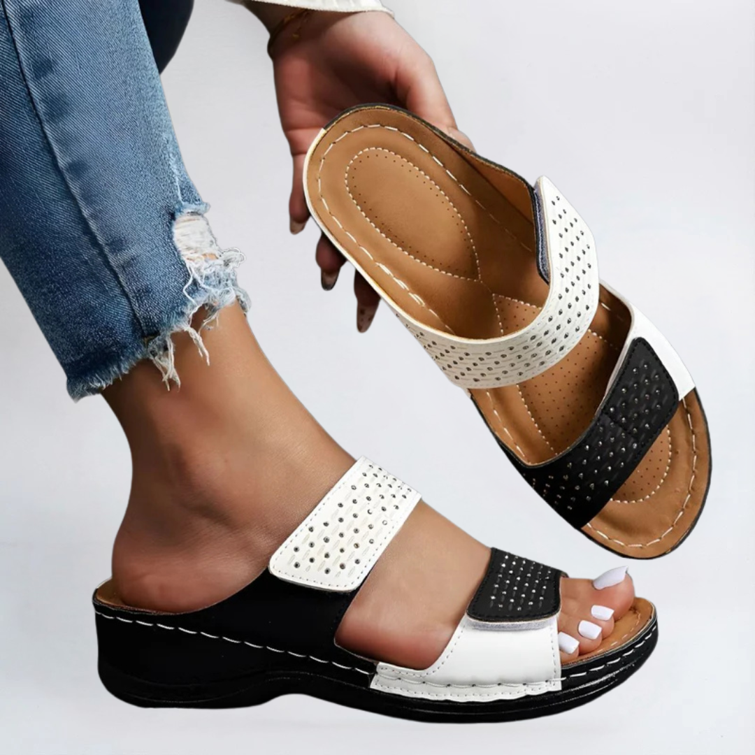 Camille | Women's Slip-On Open-Toe Sandal – Weekend Errands