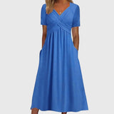 Camille | Women's Elegant Midi Dress with Tummy Control