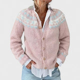 Greta | Women's Relaxed-Fit Patterned Knit Cardigan