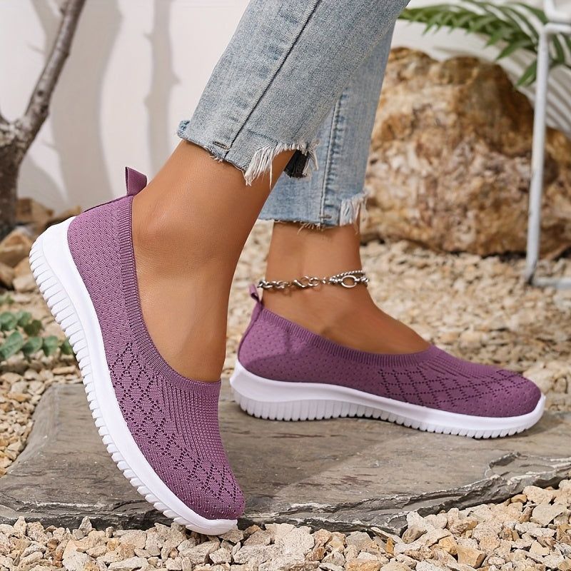 Freya | Women's Slip-On Knit Sneaker – Casual Weekend Wear