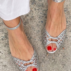Nathaniel | Women's Woven Open-Toe Sandal – Weekend Wear
