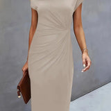 Marlowe | Women's V-Neck Midi Dress – Cocktail Party Wear