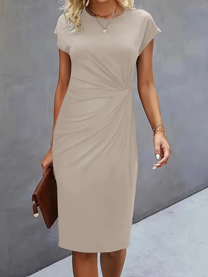 Marlowe | Women's V-Neck Midi Dress – Cocktail Party Wear