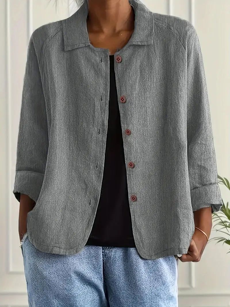 Marisol | Women's Relaxed-Fit Button Front Oversized Blazer