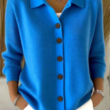 Hanne | Women's V-Neck Cardigan with Button Front