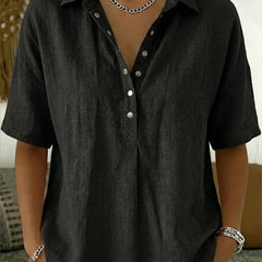 Margaux | Women's Relaxed Collared Button-Up Shirt