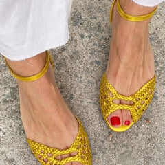 Nathaniel | Women's Woven Open-Toe Sandal – Weekend Wear