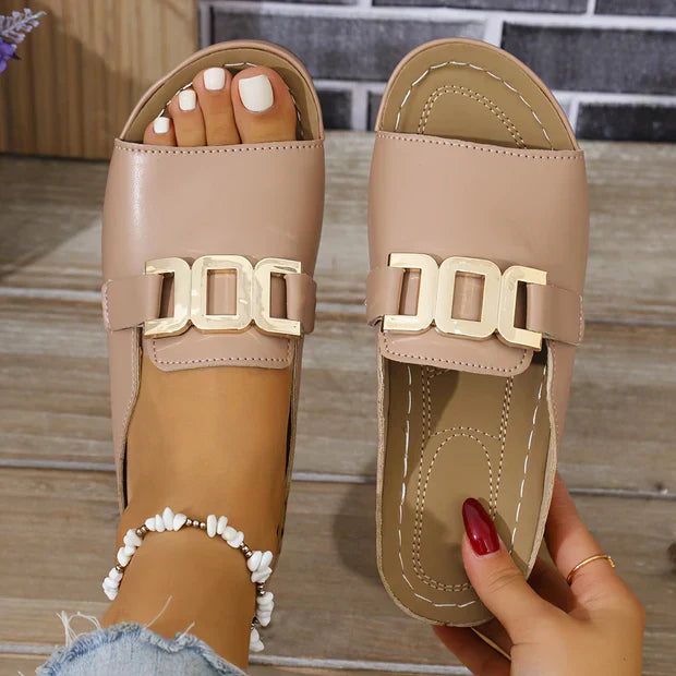 Adèle | Women's Wedge Heel Sandal With Stretch Straps