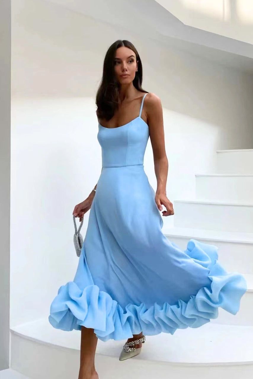 Odalys | Wedding Guest Sleeveless Maxi Dress for Women
