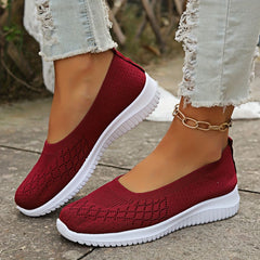 Freya | Women's Slip-On Knit Sneaker – Casual Weekend Wear