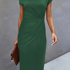 Marlowe | Women's V-Neck Midi Dress – Cocktail Party Wear