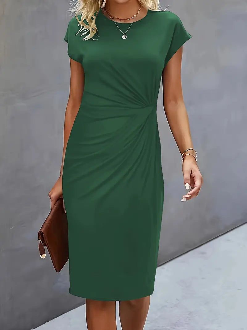 Marlowe | Women's V-Neck Midi Dress – Cocktail Party Wear