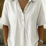 Margaux | Women's Relaxed Collared Button-Up Shirt