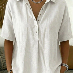 Margaux | Women's Relaxed Collared Button-Up Shirt