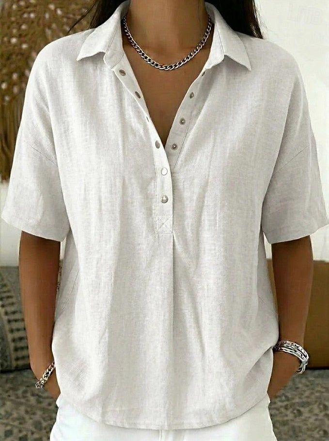 Margaux | Women's Relaxed Collared Button-Up Shirt