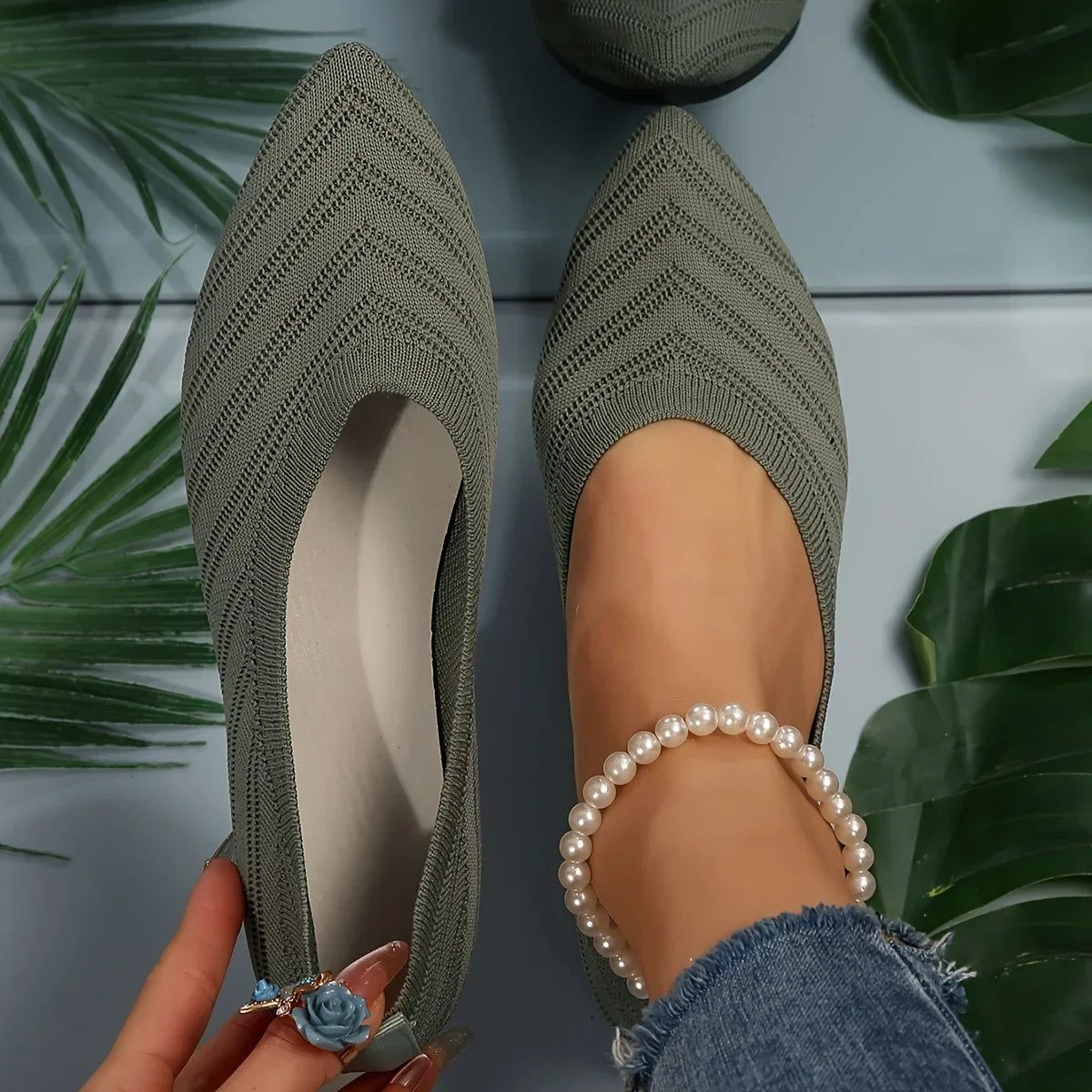 Sofie | Women's Pointed-Toe Slip-On Flats – Everyday Comfort