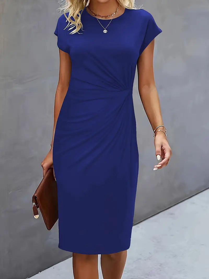 Marlowe | Women's V-Neck Midi Dress – Cocktail Party Wear