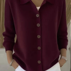 Hanne | Women's V-Neck Cardigan with Button Front